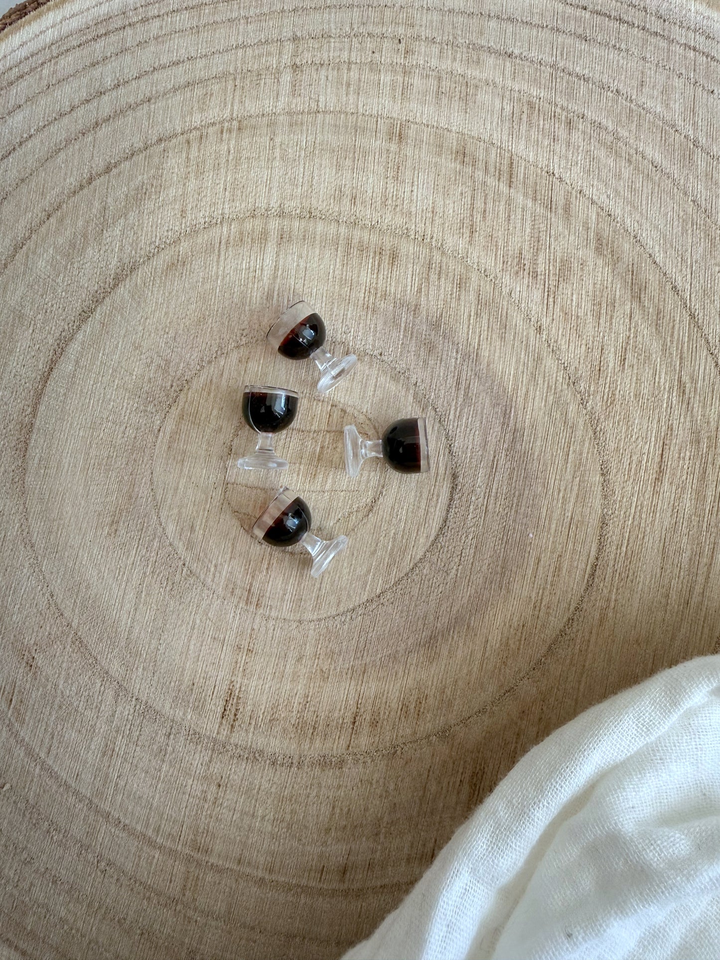 Miniatur Weingläser, Rotwein - 2er Set