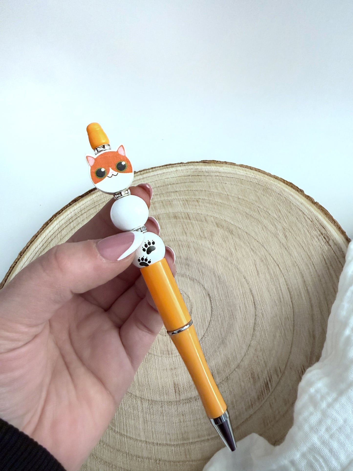 Kugelschreiber - Katze orange