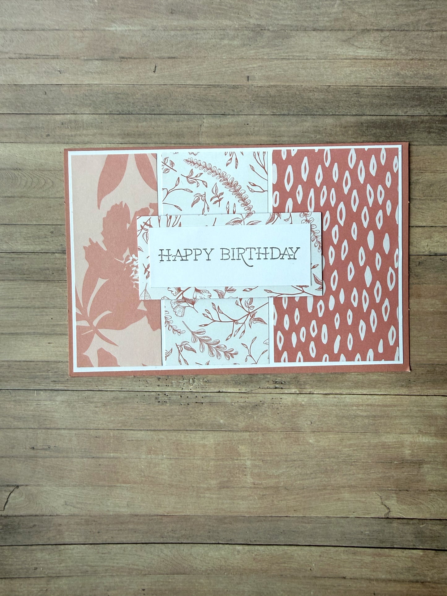 Geburtstagskarte verschiedene Muster
