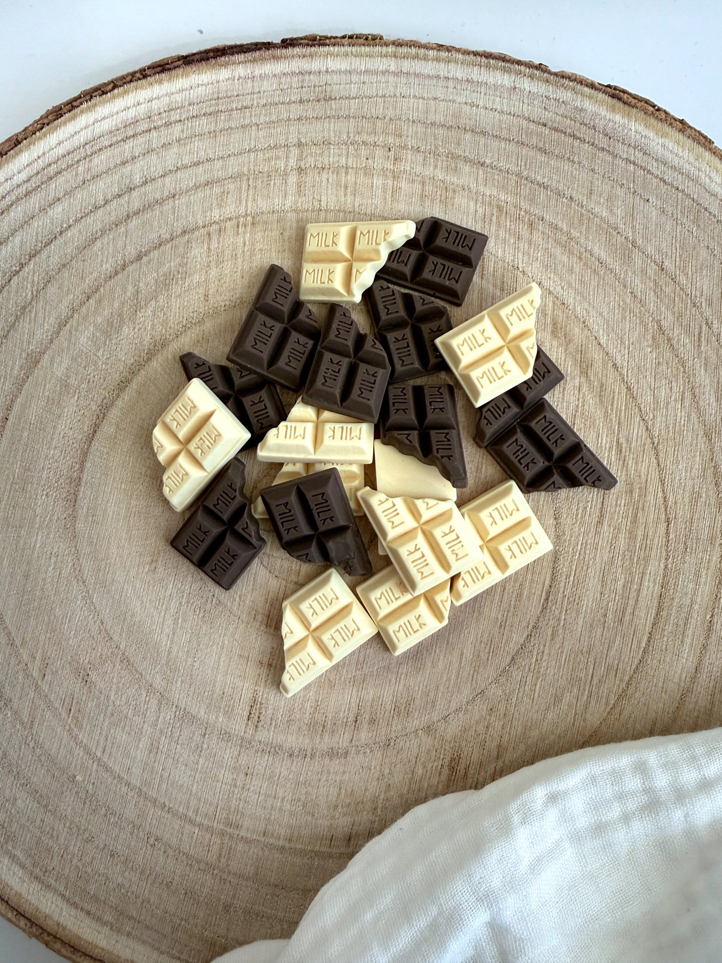 Miniatur Schokolade hell/dunkel - 2er Set