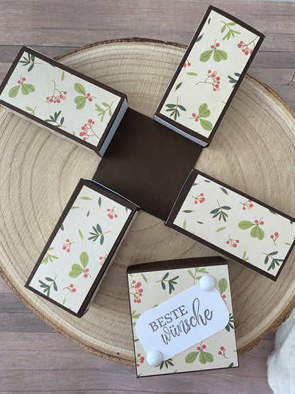 4 in 1 Geschenkbox I Explosionsbox mit 4 Schachteln