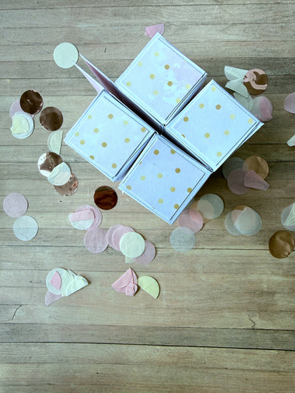Geschenkbox Rollbox - 4 Boxen rosa