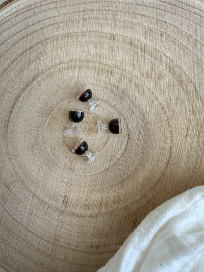 Miniatur Weingläser, Rotwein - 2er Set