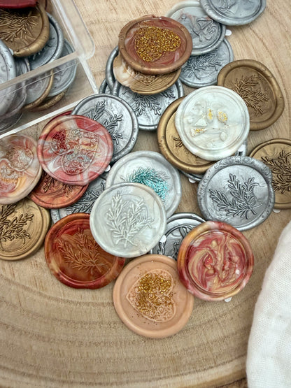 Überraschungstüte Wachssiegel - 10 Stück handgemachte Siegel