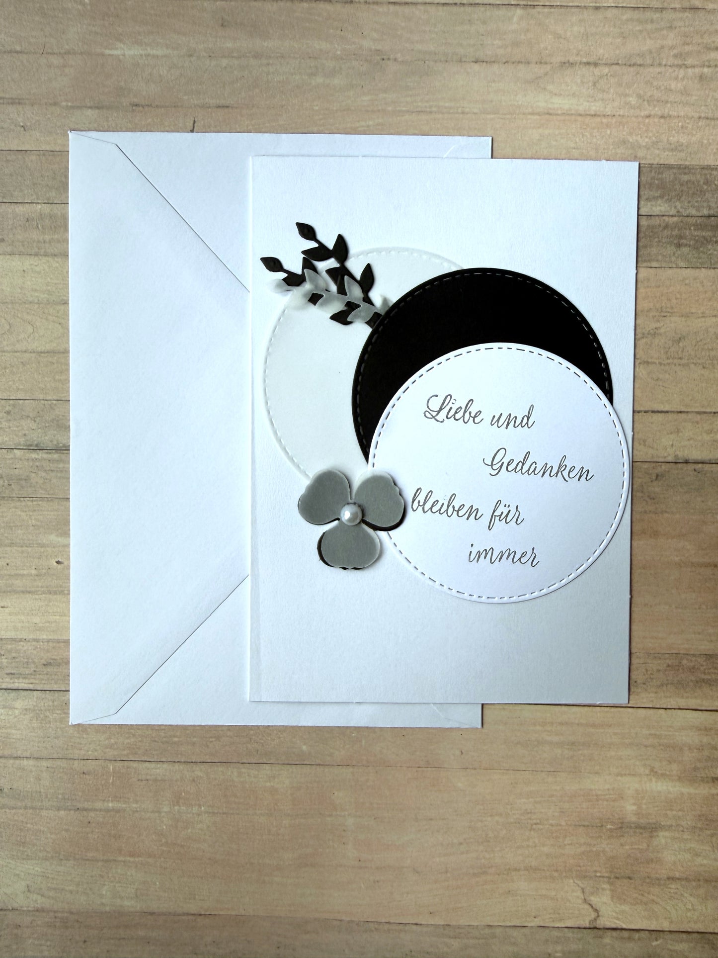 Beileidskarte Karte, Trauer - Kreise