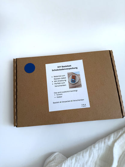 DIY Bastelset Geschenkbox Schokolade - verschiedene Farben