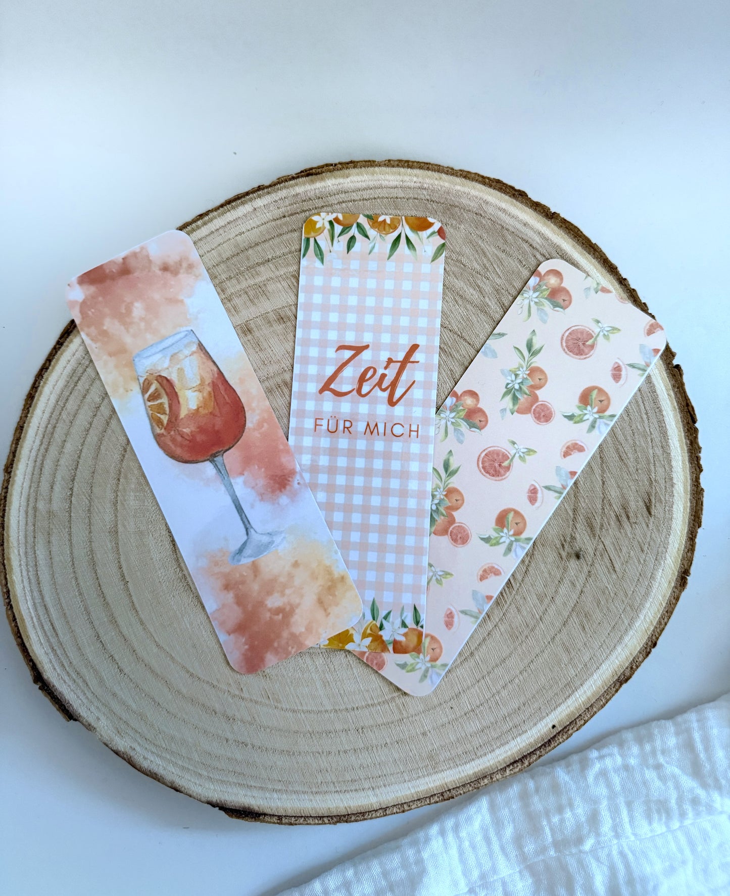 Lesezeichen Orange - Einzeln oder 3er Set