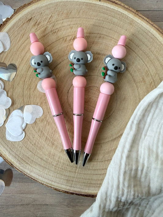 Kugelschreiber Koala - rosa Stift