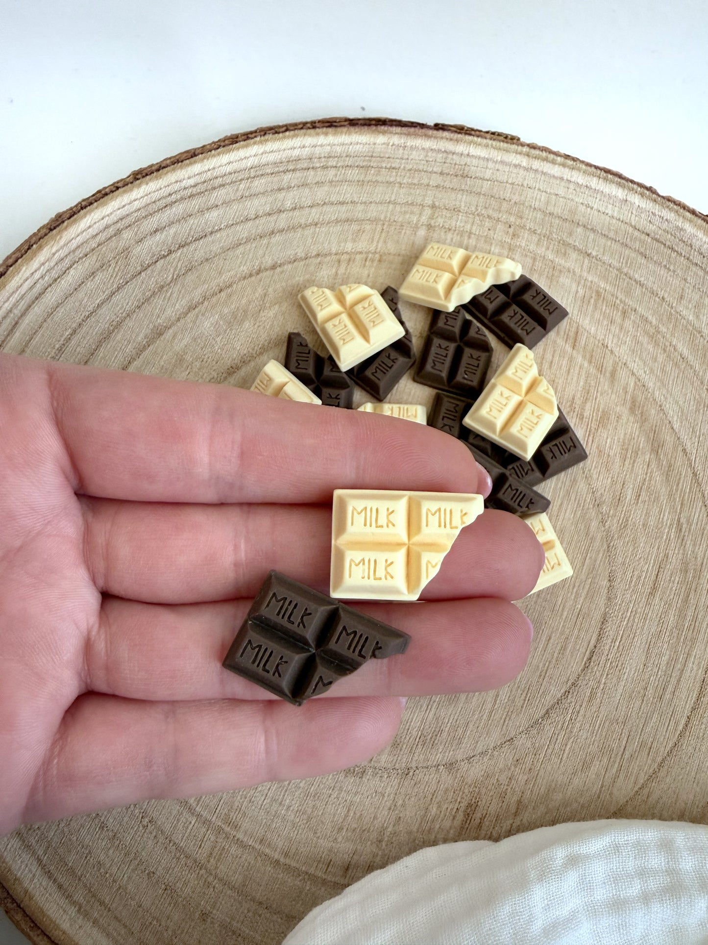 Miniatur Schokolade hell/dunkel - 2er Set