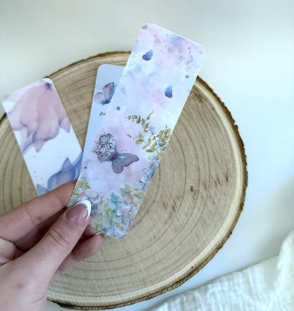 Lesezeichen lila/Schmetterling - einzeln oder 3er Set