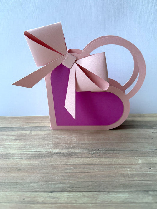 Geschenkbox Herz - Verpackung Valentinstag