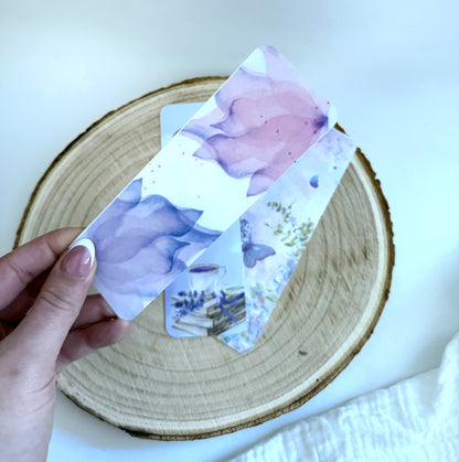 Lesezeichen lila/Schmetterling - einzeln oder 3er Set