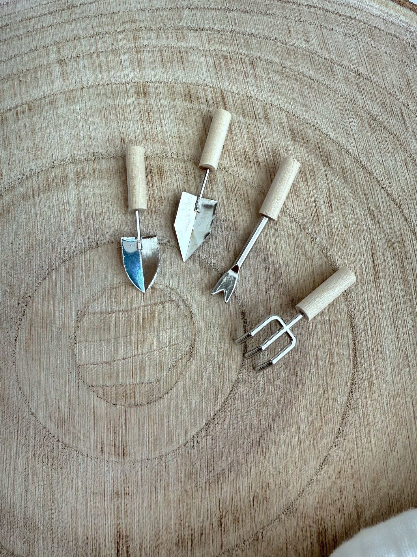 Miniatur Gartenwerkzeug - 4er Set