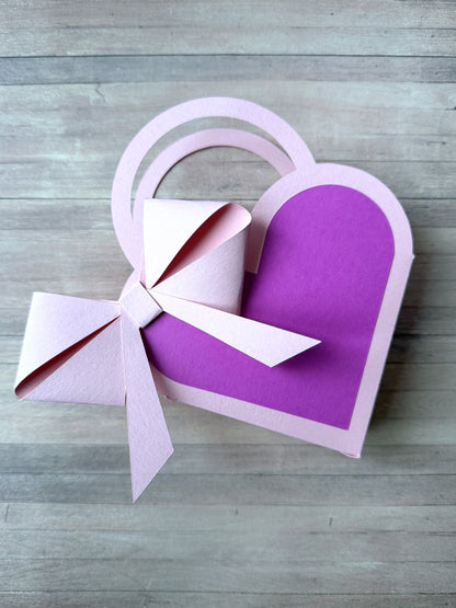 Geschenkbox Herz - Verpackung Valentinstag