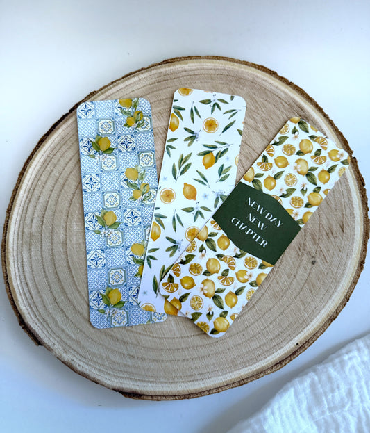 Lesezeichen Zitrone - einzeln oder 3er Set