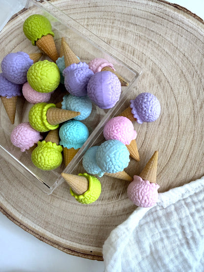 Radiergummi Eis - verschiedene Farben