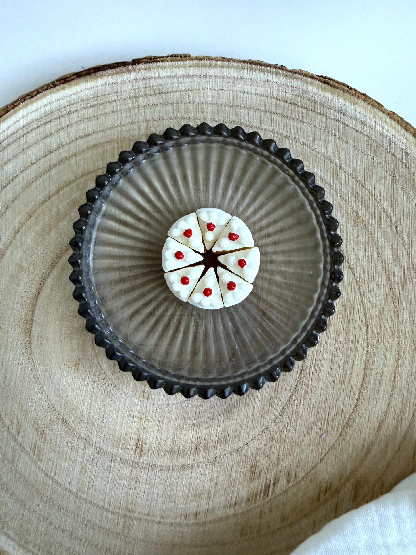 Miniatur Kuchenstück, Tortenstück - 2er Set