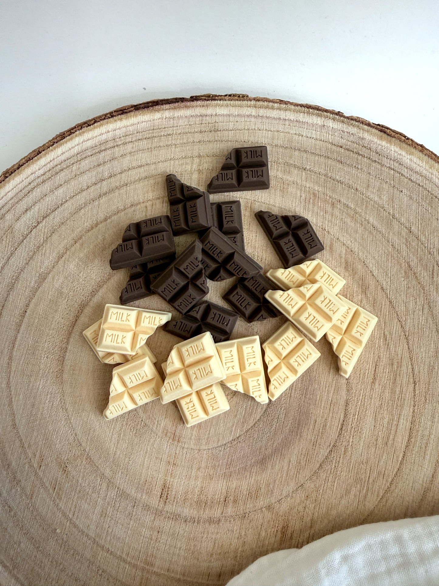 Miniatur Schokolade hell/dunkel - 2er Set