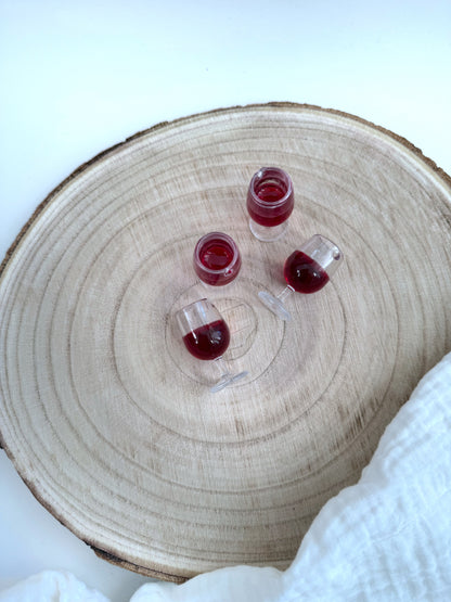 Miniatur Weingläser, Rotwein MAXI - 2er Set