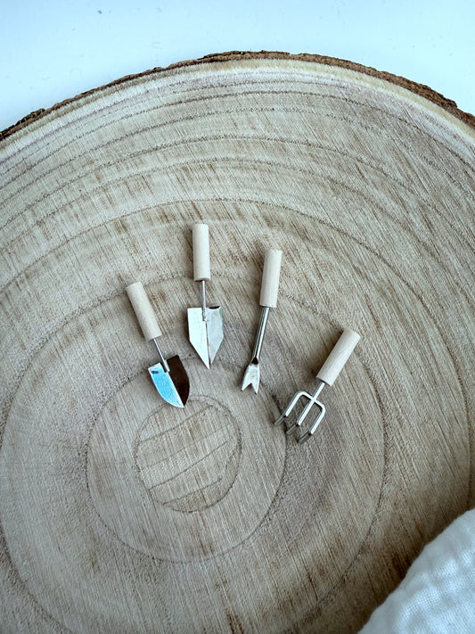 Miniatur Gartenwerkzeug - 4er Set