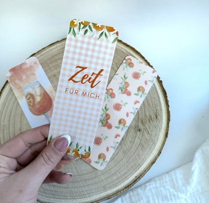 Lesezeichen Orange - Einzeln oder 3er Set