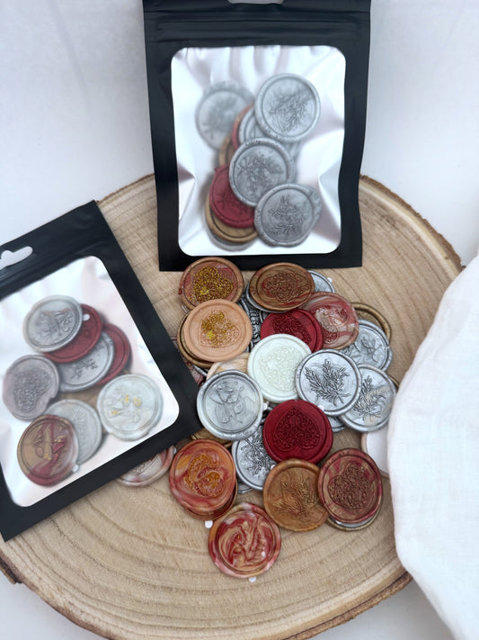 Überraschungstüte Wachssiegel - 10 Stück handgemachte Siegel