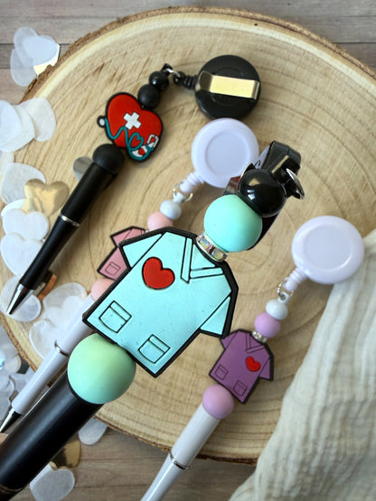 Kugelschreiber mit Clip I verschiedene Motive