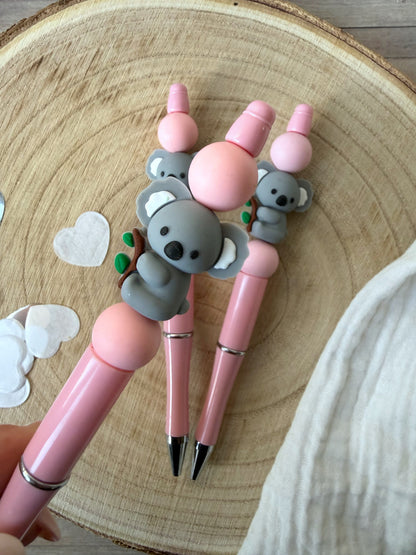 Kugelschreiber Koala - rosa Stift