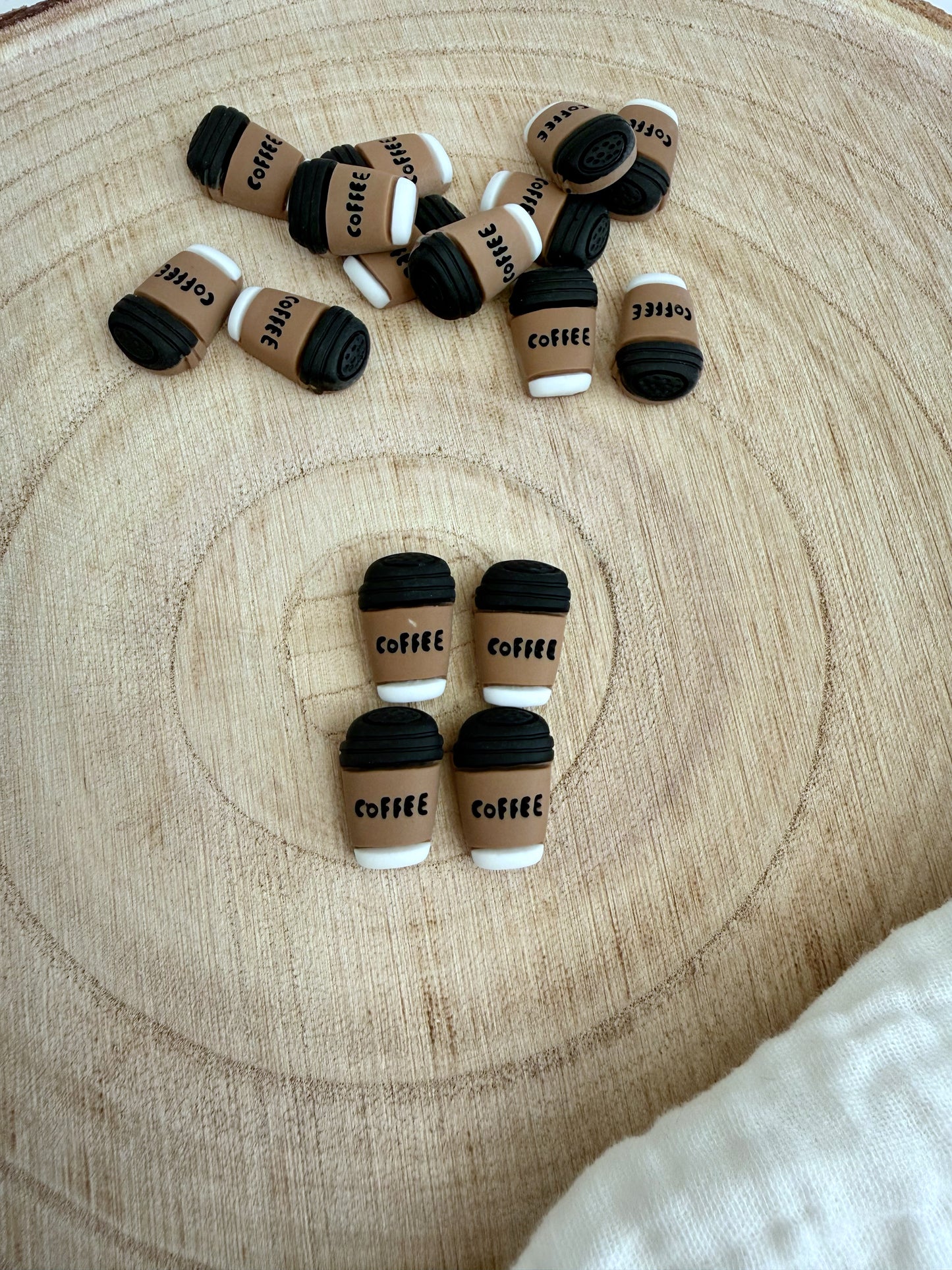 2D Miniatur Kaffeebecher - 4er Set